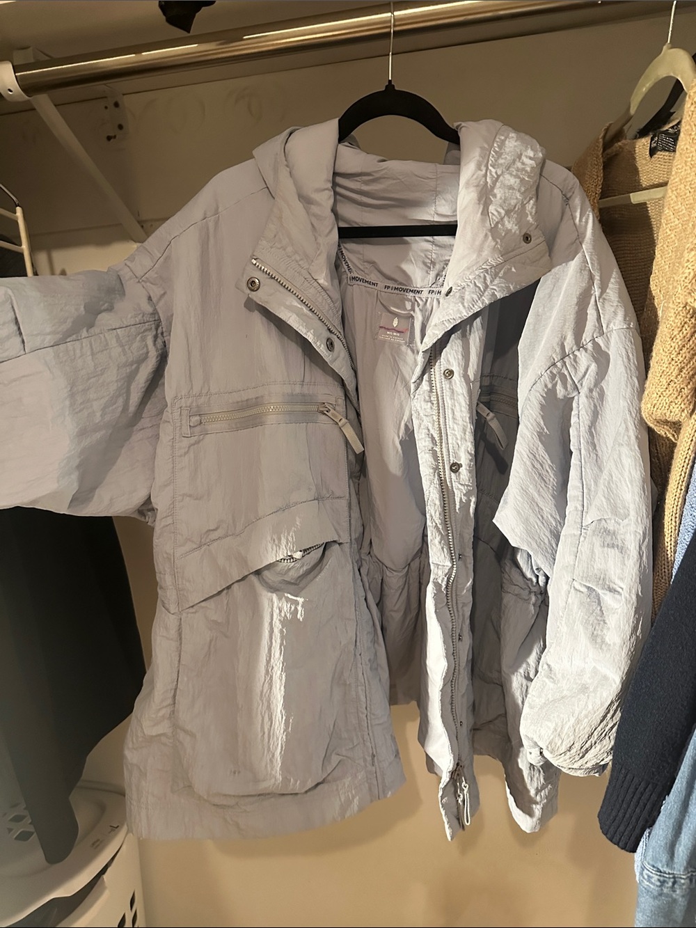 FP Movement by Free People Light Blue Utility Packable Jacket